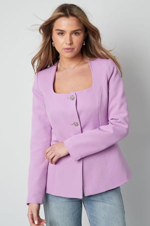 Trendy Blazer Top - lime h5 Picture2